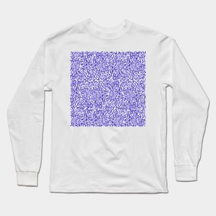 Indigo Sprinkles Pattern Long Sleeve T-Shirt